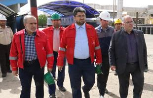گزارش تصویری بازدید مدیر عامل سازمان تامین اجتماعی از کارخانه نفت پاسارگاد تهران 