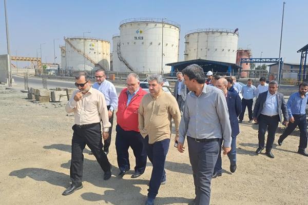بازدید دکتر افقهی مدیرعامل تاپیکو از پایانه صادراتی نفت پاسارگاد در بندر امام خمینی (ره)