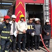 برگزاری مانور آتش سوزی و زلزله در کارخانه تبریز