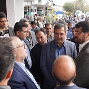 حضور وزیر راه و شهرسازی در غرفه نفت پاسارگاد
