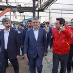 گزارش تصویری بازدید وزیر تعاون، کار و رفاه اجتماعی و هیات همراه از مجتمع قیرسازی تهران نفت پاسارگاد