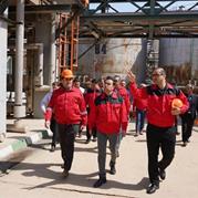 گزارش تصویری از بازدید مدیرعامل شرکت نفت پاسارگاد از مجتمع قیرسازی آبادان