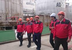 بازدید مدیرعامل شستا و تاپیکو از کارخانه آبادان شرکت نفت پاسارگاد