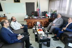 دیدار و گفتگوی دکتر اسفندیار با مدیرعامل شرکت پالایش نفت تبریز