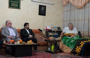 دیدار مدیران عامل تاپیکو و نفت پاسارگاد با خانواده شهید محمد فربین